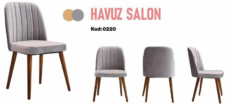 Havuz Salon Ahşap Ayaklı Sandalye