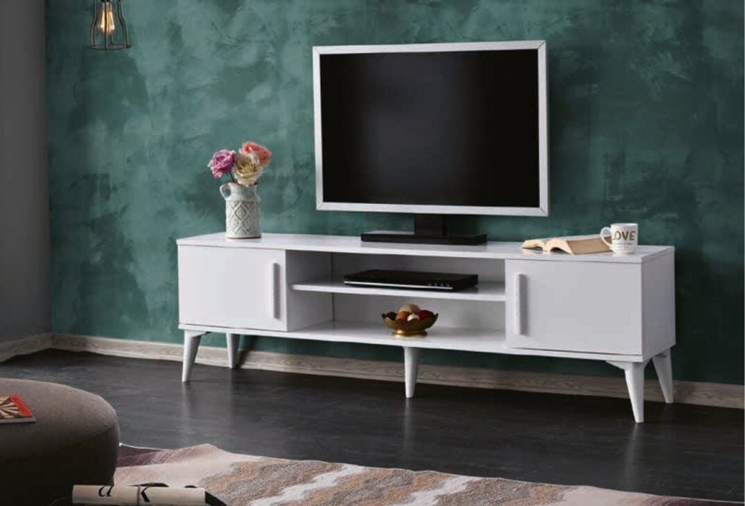Bera Beyaz Nisa TV Sehpası
