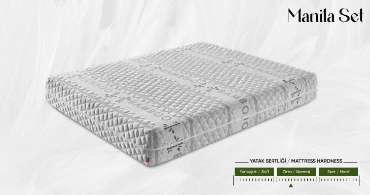 Visco Orta Alezli Fermuarlı 23 cm Yatak
