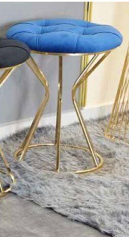 MİM Gold - Mavi Darbuka Yuvarlak Puf