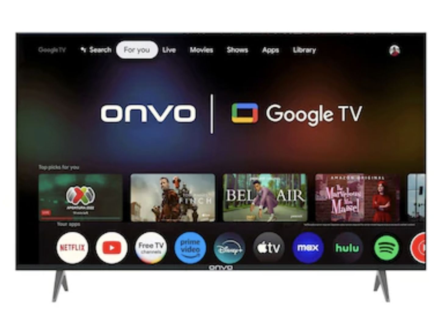 Onvo 55OVF9000 55'' 4K Ultra HD Google Smart QLED TV