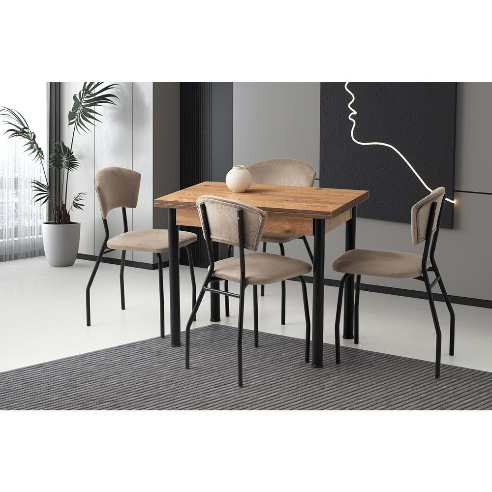 Mobilgen (Sadece Masa) Barok Ceviz 90+60 Smart Açılabilir Masa