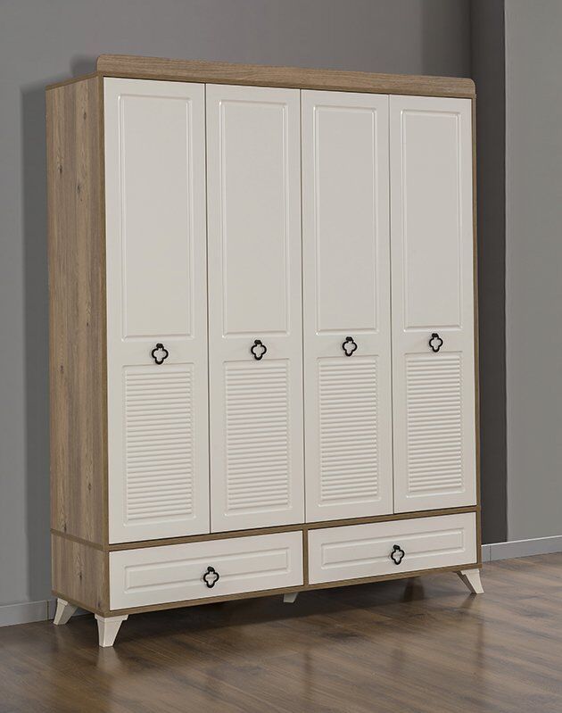 Dardason Defne 4 Kapılı Mebran Kapaklı Dolap