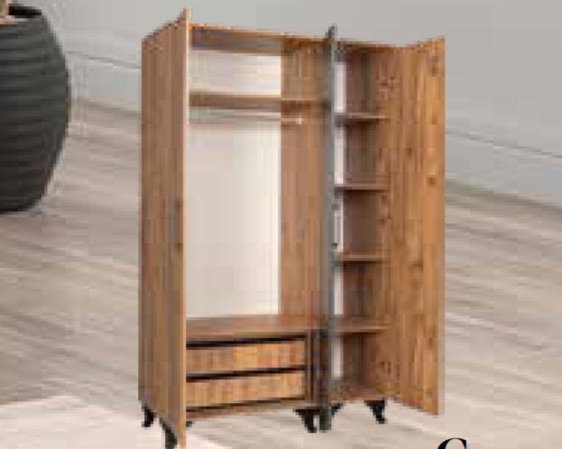 KDL İnci Aynalı 3 Kapılı Dolap