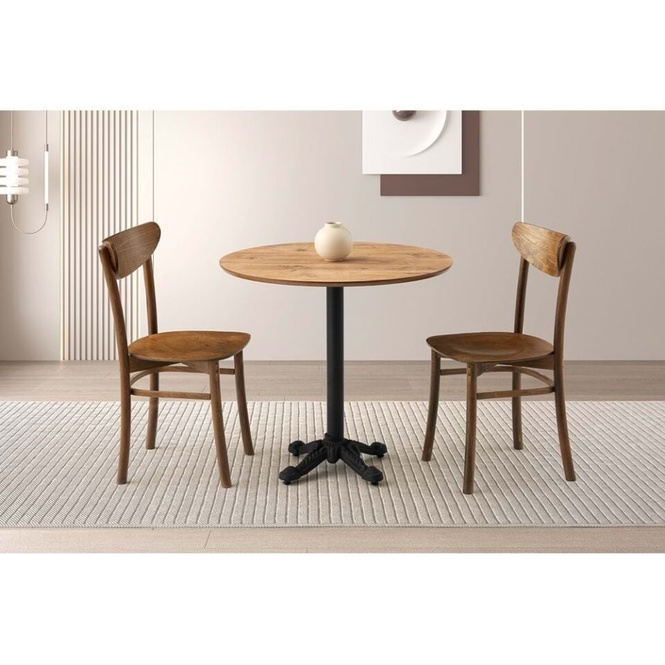 Mobilgen Diş Budak 2 Adet Asos Sandalye Nur Masa Takımı