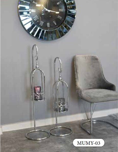 Mim Gümüş Yuvarlak Mumluk