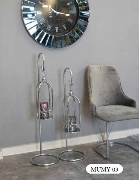 Mim Gümüş Yuvarlak Mumluk