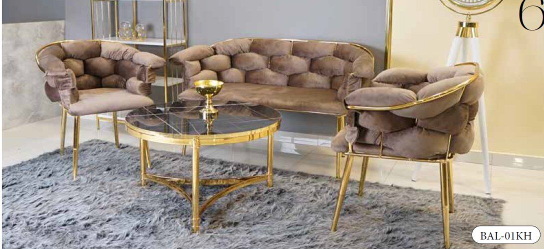 MİM Kahve - Gold Balon Çay Seti