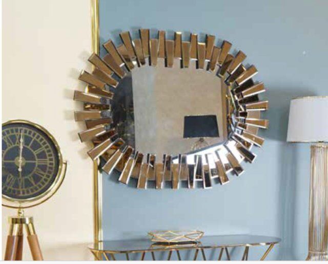 Mim Gold 90 * 120 Oval Piyano Ayna
