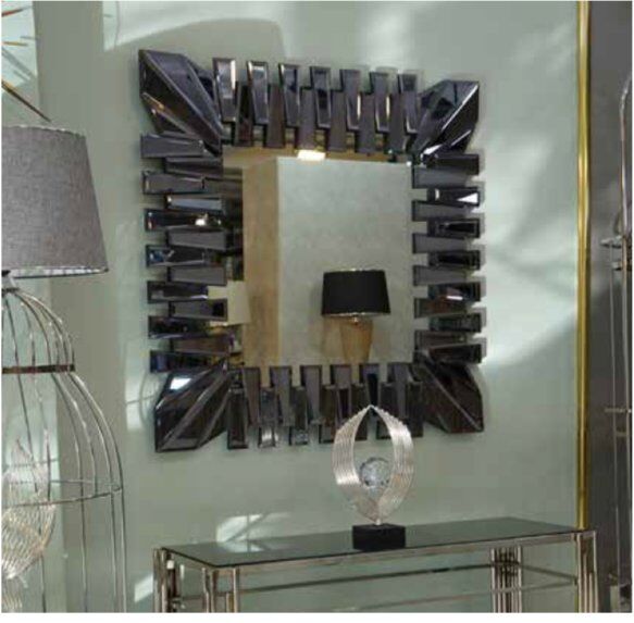 Mim Füme 90 * 90 Kılıç Kare  Ayna