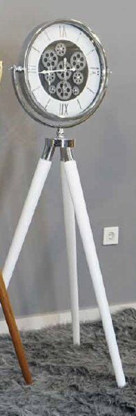 Mim Beyaz Tripod Çarklı Ayaklı Saat