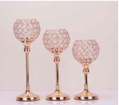 Mim Gold  3 ' lü Petek Şamdan