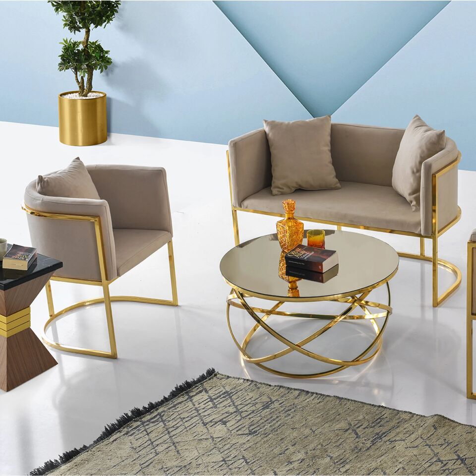 Reyhan Sandalye - Reyhan ikili Bench - Zeta Orta Sehpa Reyhan Çay seti