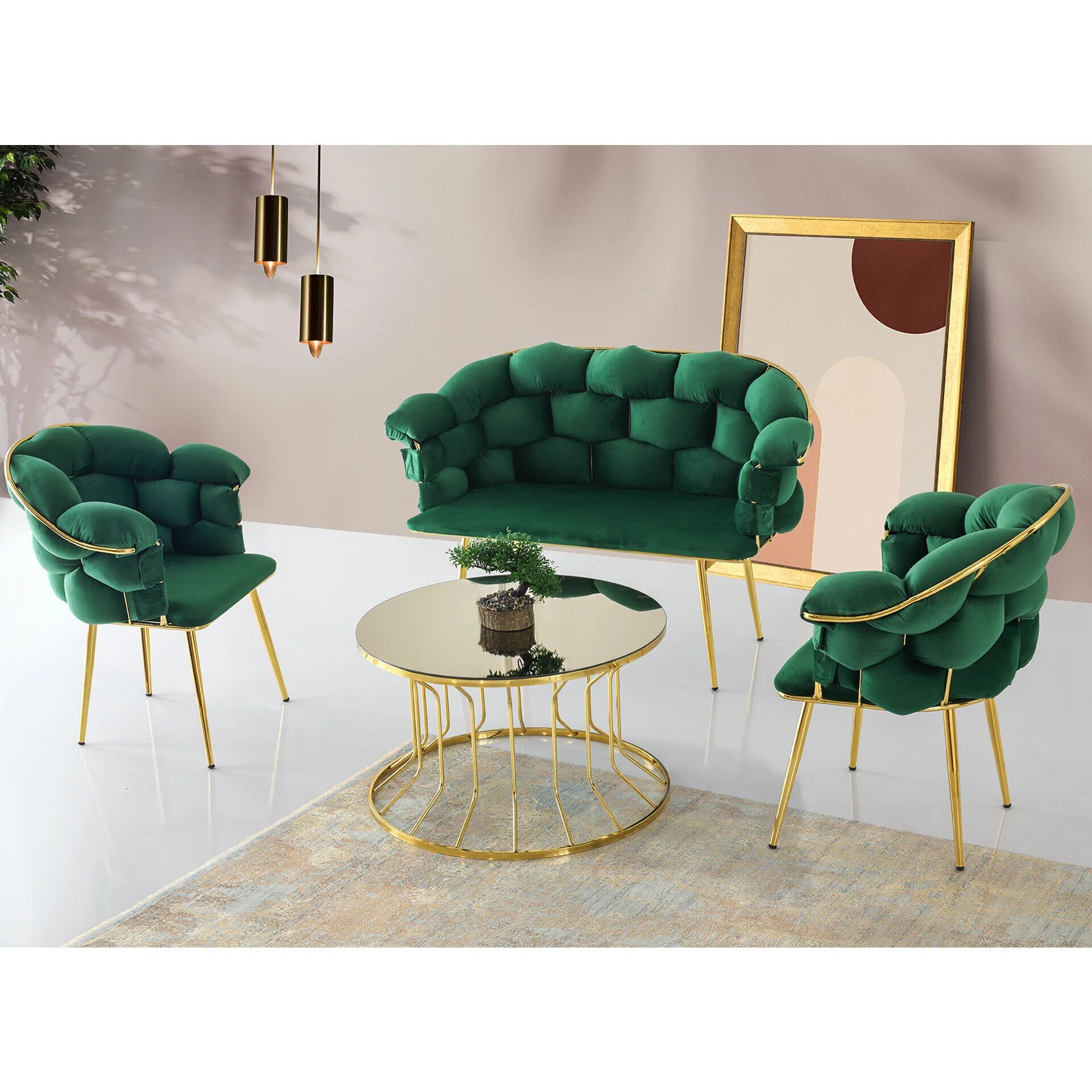 Balon Sandalye - Balon ikili Bench - Alaska Orta Sehpa Balon Çay seti