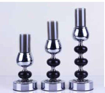 MİM Gümüş 3 ' lü Şamdan