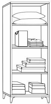 2 Kapılı Raflı Aynasız Çam Dolap