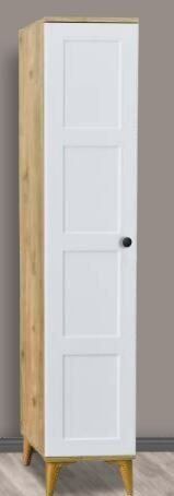 Kare Beyaz Tek Kapılı Aynasız Dolap