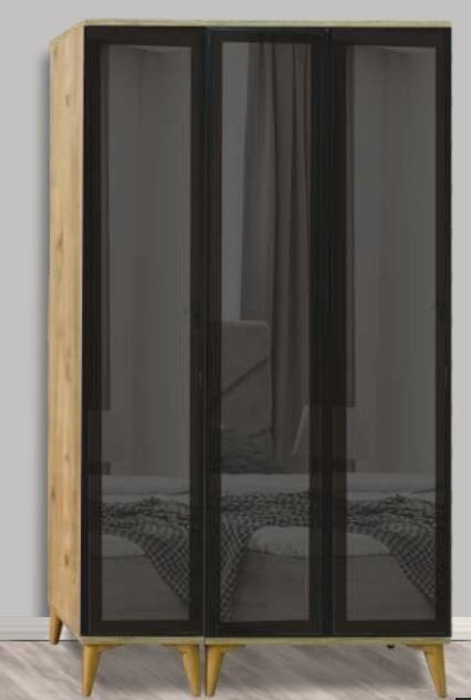 Delüx 3 Kapılı Aynasız Çam Dolap