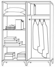 4 Kapılı Aynalı Panjurlu Çam Dolap