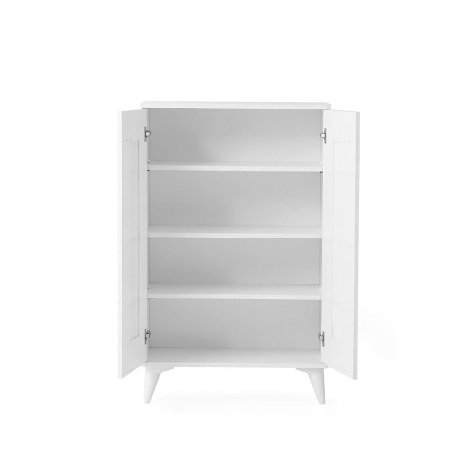 Mobilgen Beyaz Panjurlu Ayakkabılık