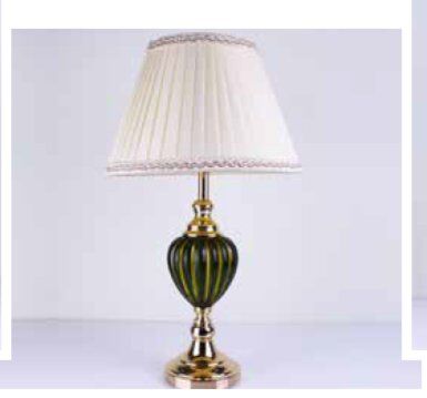 Mim Beyaz Dekorcamlı Abajur