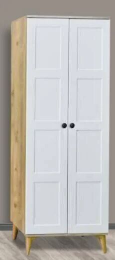 Kare Beyaz 2 Kapılı Aynasız Dolap