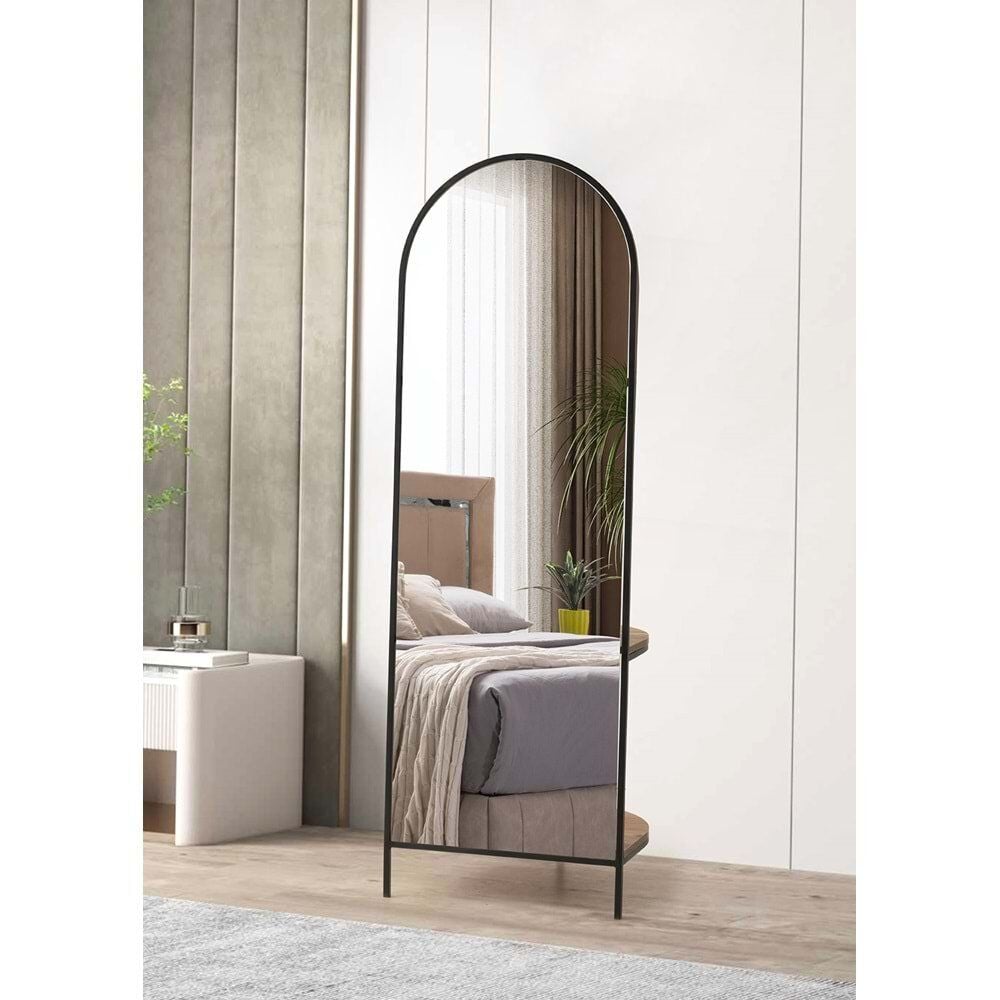 Mobilgen Siyah Askılıklı Boy Aynası