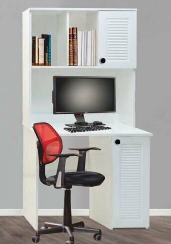 2 Kapılı Beyaz Panjurlu Çalışma Masası