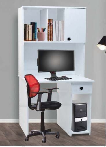 1 Kapılı 1 Çekmeceli Beyaz Çalışma Masası