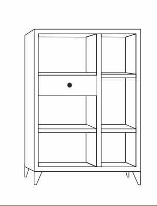 2 Kapılı 1 Çekmeceli Çam Ekmeklik