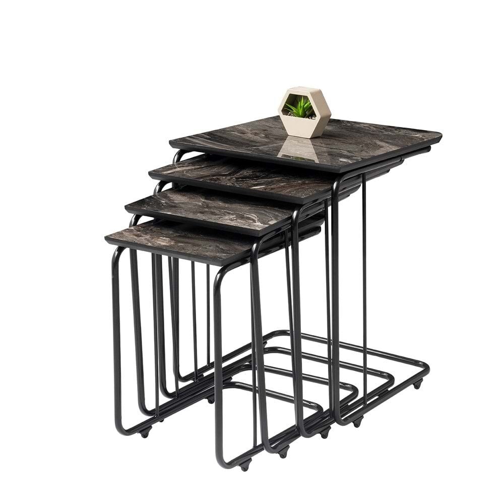 Mobilgen Siyah Mermer Dörtlü C Zigon