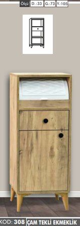 1 Kapılı 1 Çekmeceli Çam Ekmeklik