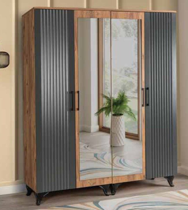 KDL 4 Kapılı Aynalı Verda Dolap