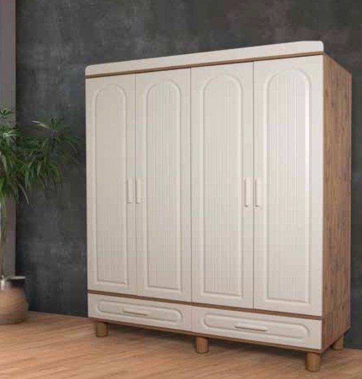 KDL Bohem 4 Kapılı 2 Çekmeceli Dolap