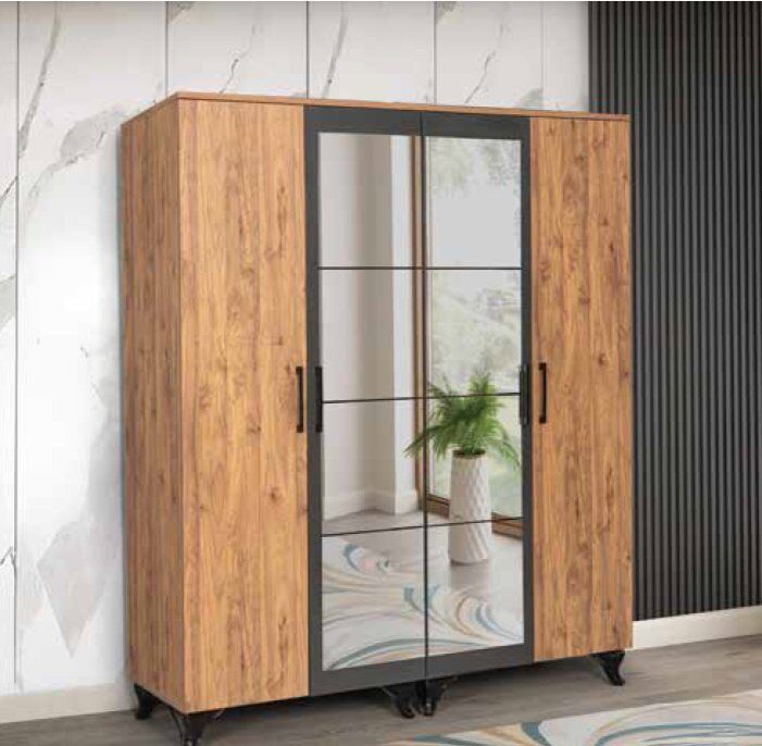 KDL 4 Kapılı Aynalı Zirve Dolap