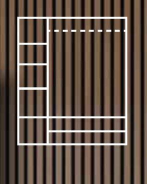 KDL 3 Kapılı 2 Çekmeceli Şahin Dolap