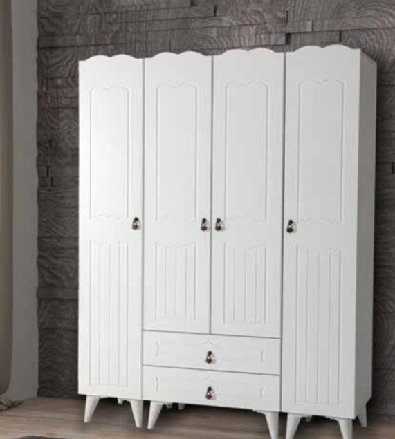 KDL 4 Kapılı 2 Çekmeceli Şahin Dolap