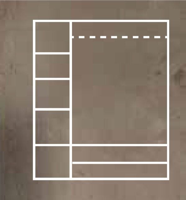 KDL 3 Kapılı 2 Çekmeceli Aynalı Şahin Dolap