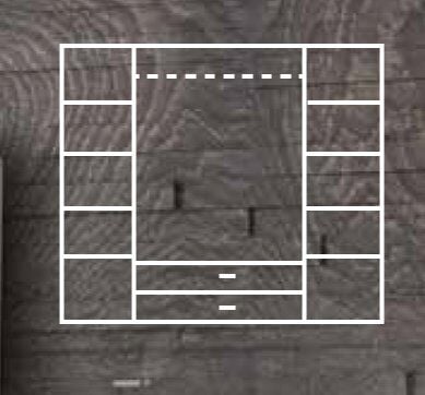KDL 4 Kapılı 2 Çekmeceli Aynalı Şahin Dolap