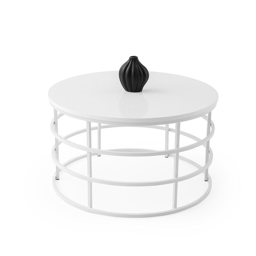 Beyaz Afra Orta Sehpa