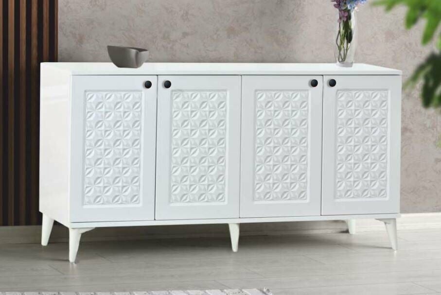 4 Kapılı Beyaz Yıldızlı Konsol