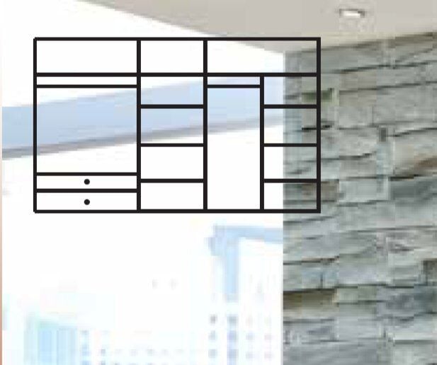 KDL 5 Kapılı 2 Çekmeceli Asil Dolap