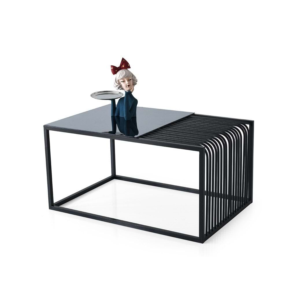 Siyah - Füme Cam Bilge Orta Sehpa