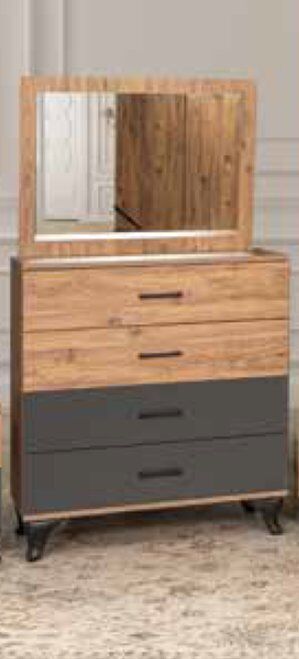 KDL 4 Çekmeceli Aynalı Zirve Şifonyer