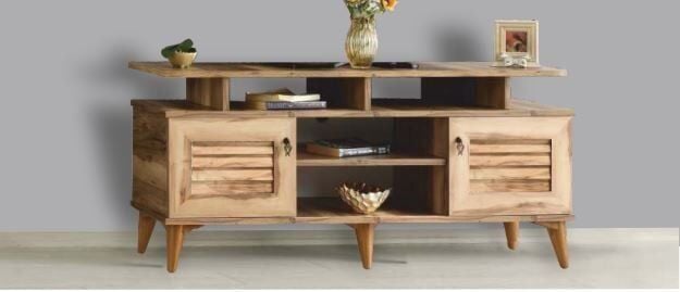 2 Kapılı Çam Pasifik Panjurlu TV Sehpası