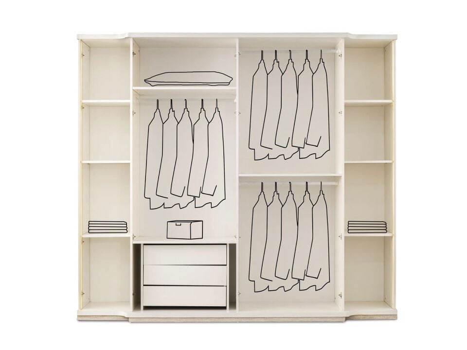 Şehzade Aytaşı Aynalı 6 Kapılı Dubai Dolap