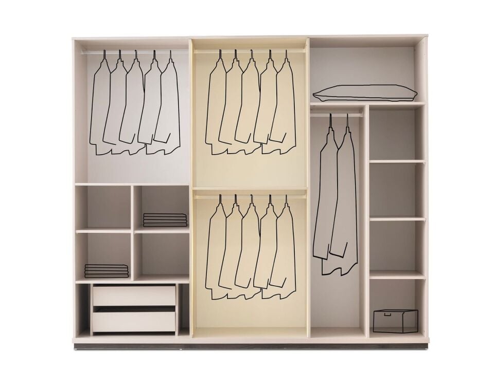 Şehzade KumBeji Aynalı 6 Kapılı Emir Dolap