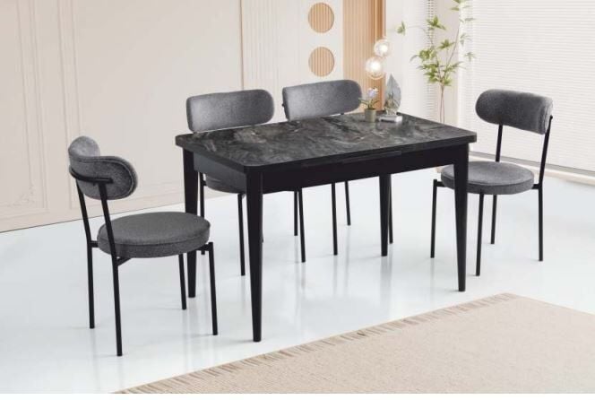 MDF Masa/Cosmos-Ay Sandalye Masa Takımı