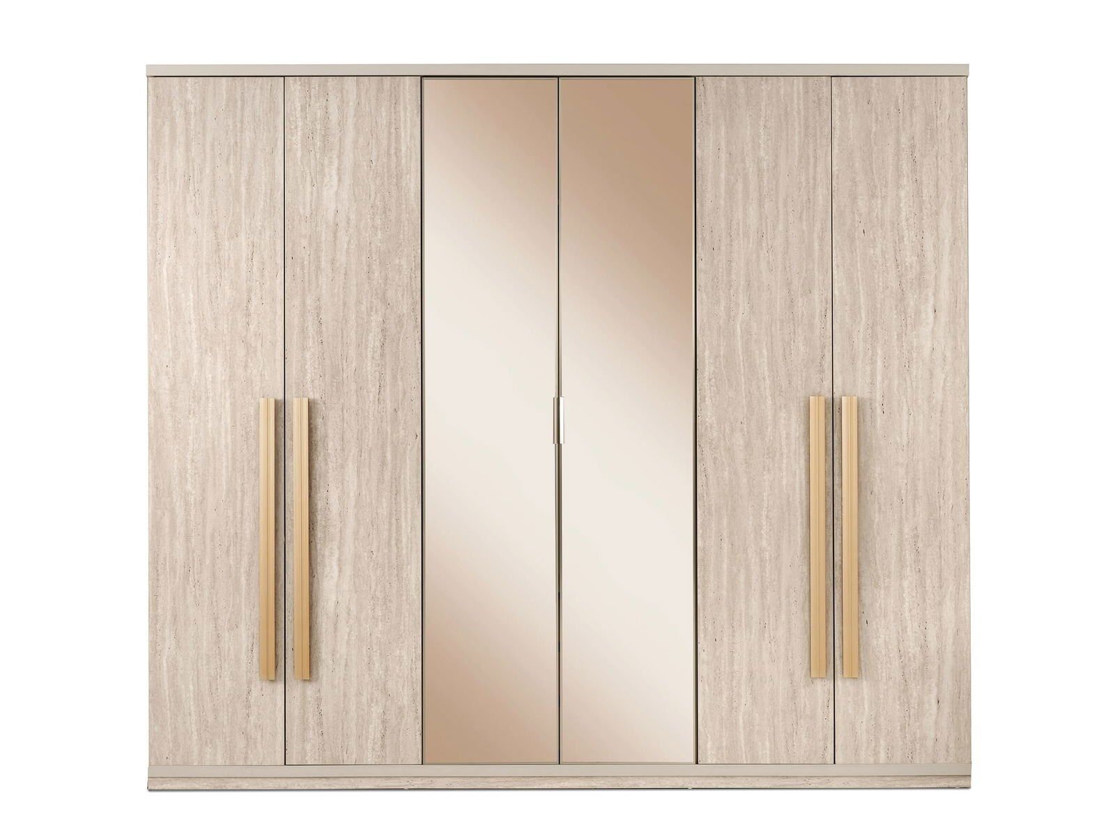 Şehzade KumBeji Aynalı 6 Kapılı Kapadokya Dolap