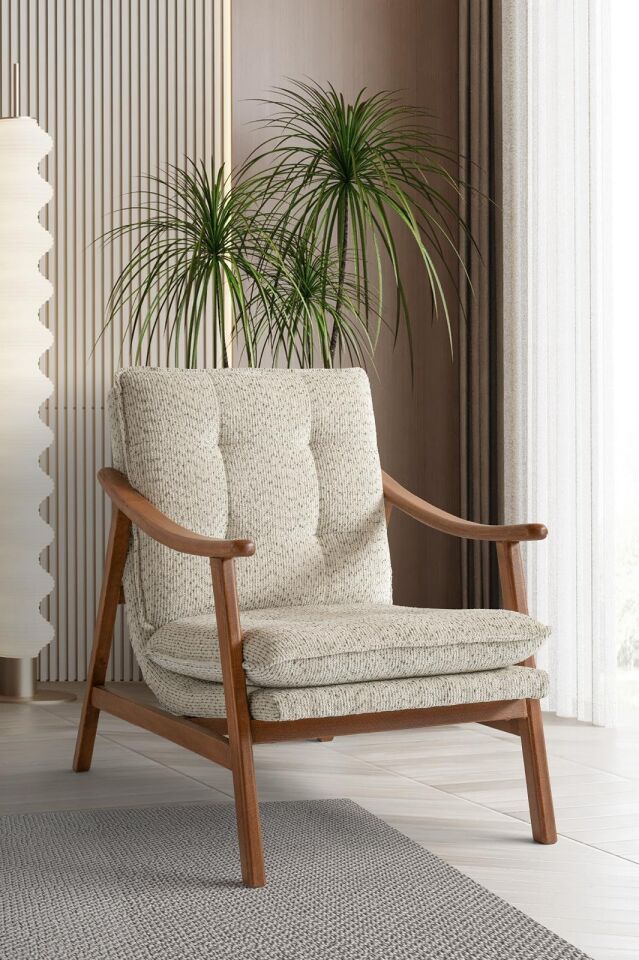 Arte Ahşap Ayaklı Berjer